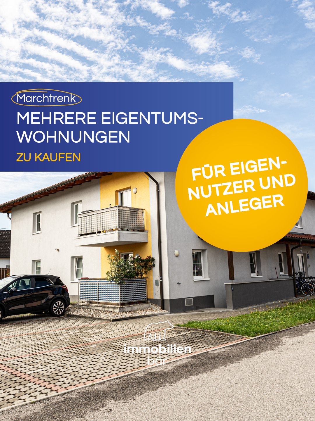 🏡 Bist du auf der Ausschau nach einer Immobilie für dich zur Eigennutzung oder auch als Anlage? Dann bist du bei Immobär genau richtig. 🐻
Zum Beispiel könnte hier das Passende für dich dabei sein. 👀 Bei den Wohnungen in Marchtrenk stimmen Preis, Standort und auch die Größe. 📍💶
Denn in dieser sehr gepflegten Wohnanlage gibt’s Eigentumswohnungen zwischen 41 und 69 m² mit 2 bis 3 Zimmern. 🏠✨
Schau mal vorbei auf Immobär.at und mach dir ein Bild von den verfügbaren Einheiten.
#immobär #immobilien #eigentumswohnung #marchrenk #oberösterreich #home #realestate
