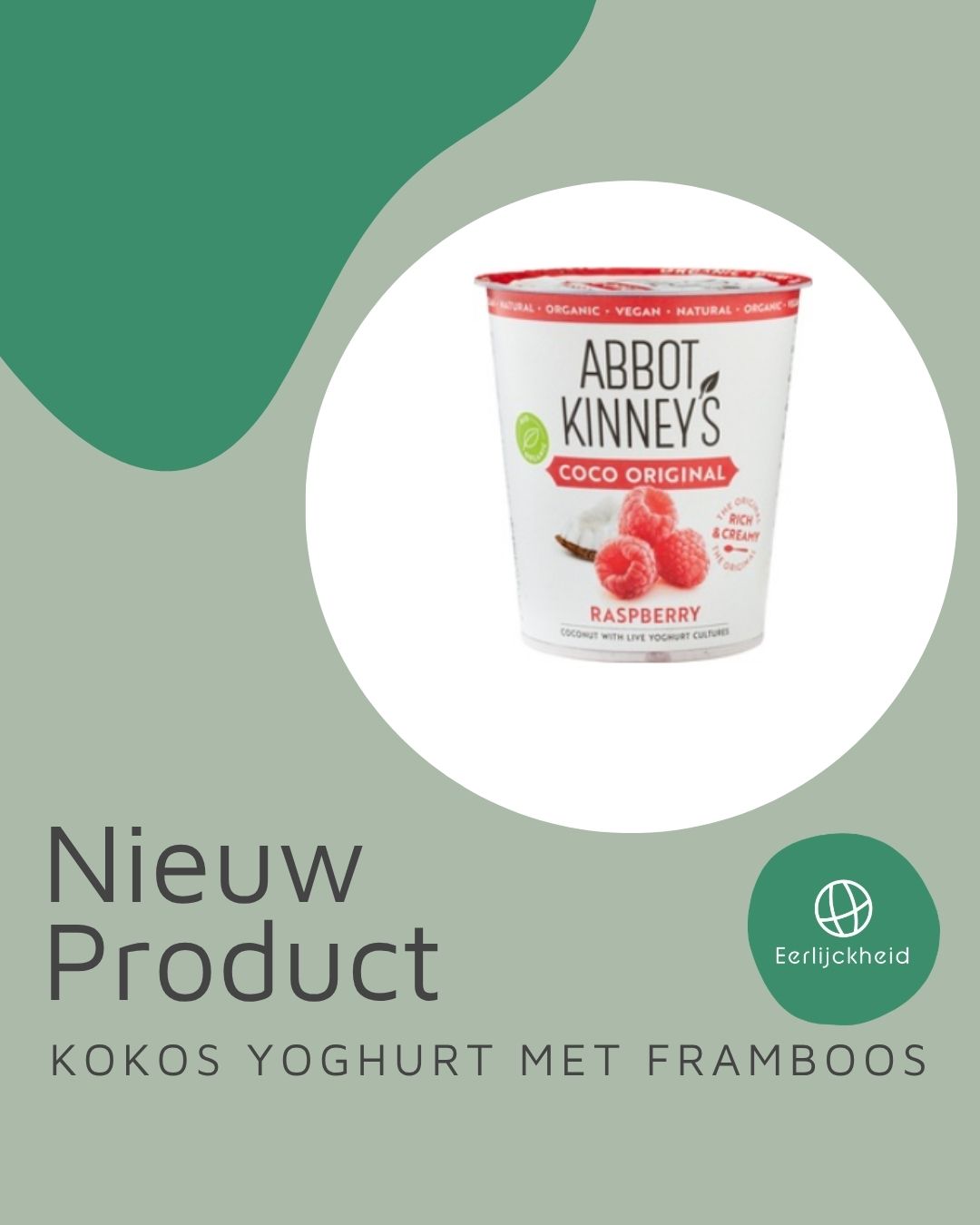 Nieuwe producten!
Kokos yoghurt.
Plantaardig genieten doe je met deze kokos variatie op yoghurt.
