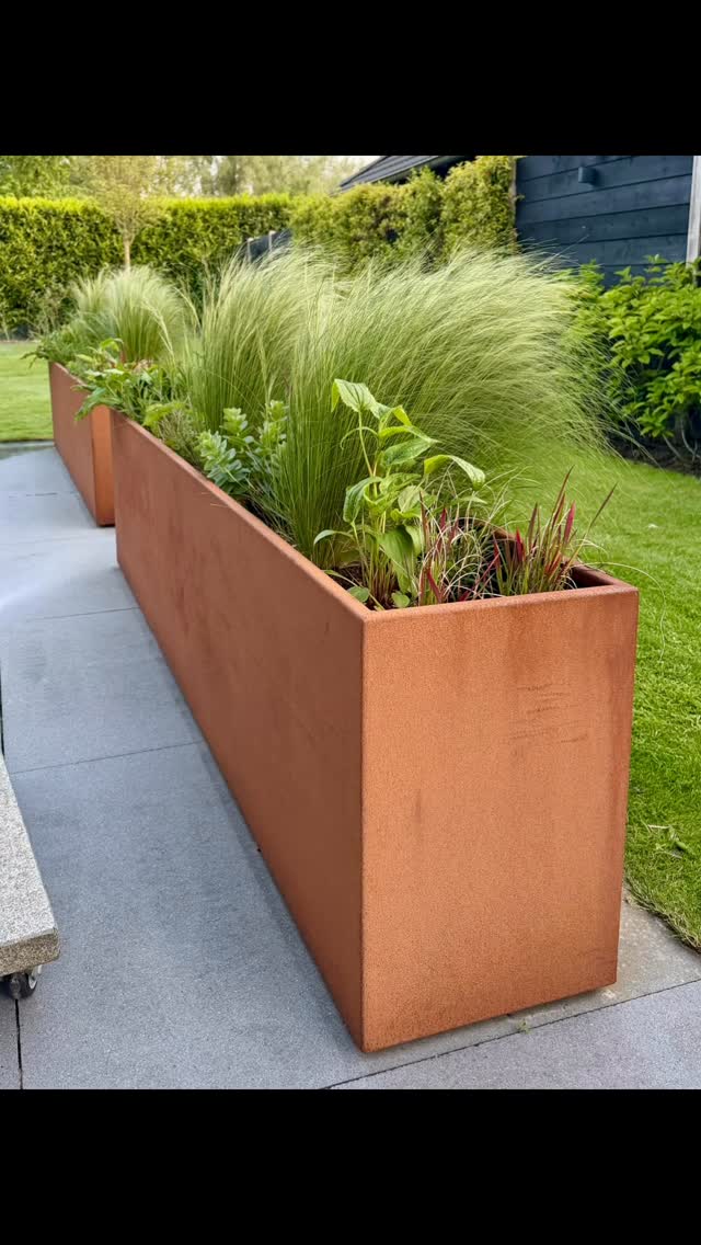 #corten #cortensteel #plantenbak #steellife #dejongstaal