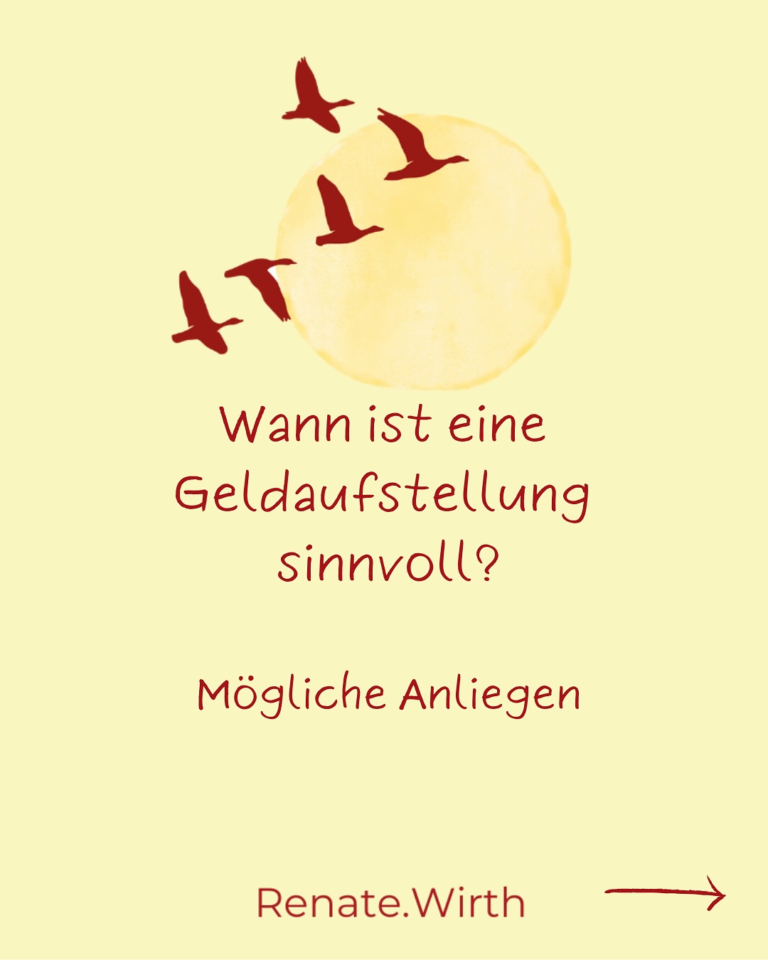 💡 Wann ist eine Geldaufstellung sinnvoll?
Stehst du immer wieder vor denselben Herausforderungen in Bezug auf Geld?
Vielleicht hast du Schulden, obwohl du arbeitest, oder du kannst dein Geld nicht genießen, weil ständig die Angst vor Mangel im Raum steht. Es gibt unzählige Beispiele, die zeigen, wie unser unbewusstes Verhältnis zu Geld uns beeinflusst:
✨ Schulden und Angst vor dem Verlust: „Mein Vater hat unser Leben von Schulden finanziert. Auch ich habe Schulden, obwohl ich arbeite, und es fühlt sich an, als würde ich nie rauskommen.“
✨ Das Geld rinnt durch die Finger: „Ich verdiene gut, aber das Geld bleibt einfach nicht bei mir. Es ist, als hätte ich einen Zwang, alles schnell auszugeben.“
✨ Kein Gefühl für den eigenen Wert: „Ich weiß nicht, wie viel ich für meine Leistung nehmen darf. Es fällt mir schwer, überhaupt eine Rechnung zu schreiben. Das raubt mir Sicherheit.“
Solche Dynamiken sind oft unbewusst – geprägt durch Familiensysteme, Glaubenssätze oder eigene Erfahrungen. Eine Geldaufstellung bringt diese Muster ans Licht. Es ist ein Weg, Blockaden zu lösen, neue innere Bilder zu entwickeln und mehr Freiheit in dein Leben zu bringen.
Mit einer Geldaufstellung kannst du heilsame Schritte gehen – für ein neues, entspanntes Verhältnis zu Geld.
Alles Liebe für dich,
Renate
#aufstellungen #finanziellefreiheit #familie #seminar #geldaufstellung #heilen #lebensenergie #lebensqualität #innererfrieden #modernespiritualität #renatewirth #wohlstand #geld #finanzen #moneymindset #geldbewusstsein #familienleben #familienstellen #selbstwirksamkeit #selbstliebe #perönlichkeitsentwicklung
FAMILIENSTELLEN
FINANZIELLE FREIHEIT
GELD
GELD BEWUSSTSEIN
AUFSTELLUNGSARBEIT