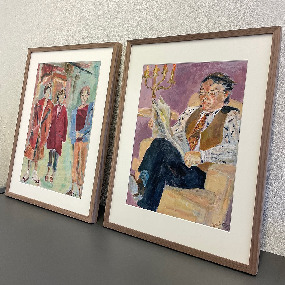 Werk ingelijst voor @mylouf nu te zien met de familie Frencken groepsexpo βRafelbandenβ bij het @naaiatelierhaarlem