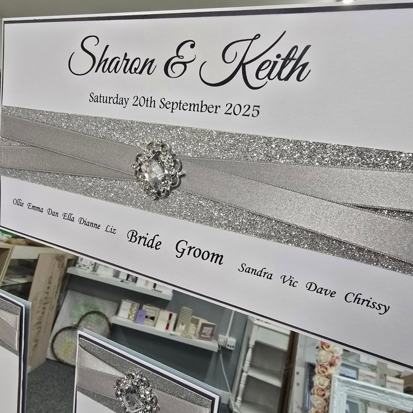 Stunning on the day Wedding Stationery in Silver, Grey and White.
#weddingstationery #tableplan #tablenumbers #placecards #silver #grey #white #embellishment #weddinginspiration