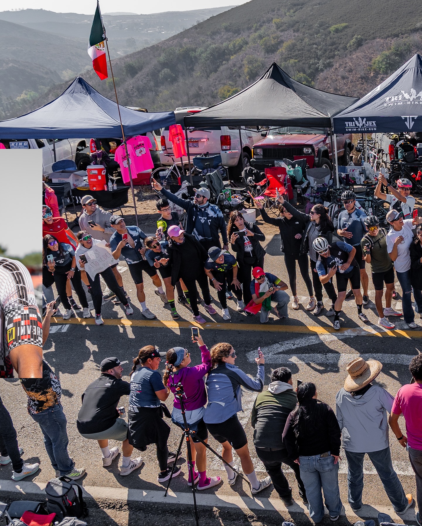 @ulloagerardo ganando el 3er lugar al sprint en el Campeonato Nacional de Ciclismo de Ruta - Ensenada 2025