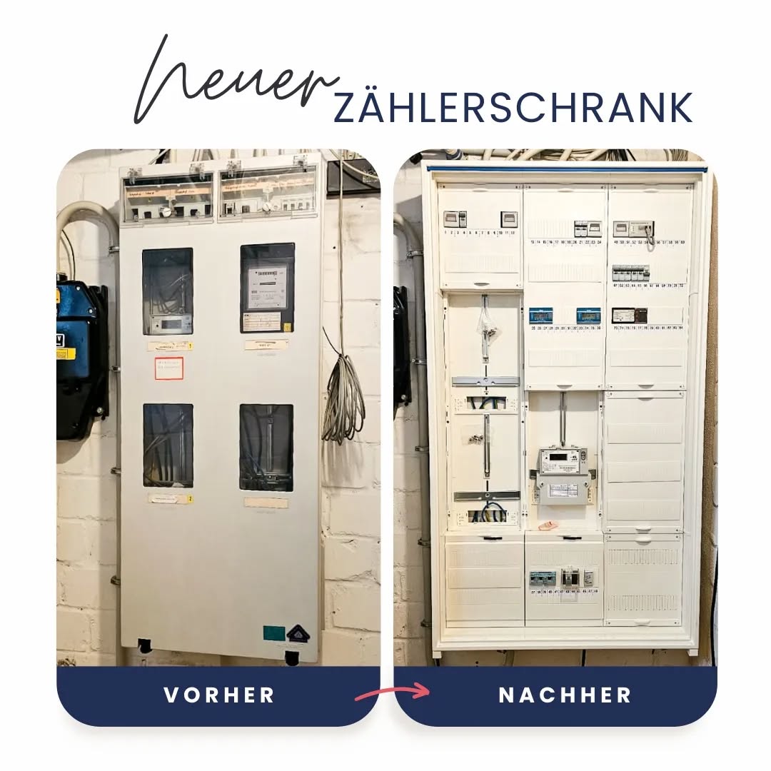 Neuer Zählerschrank für unseren Kunden 😎💪🏼Brauchst du auch einen neuen Zählerschrank....