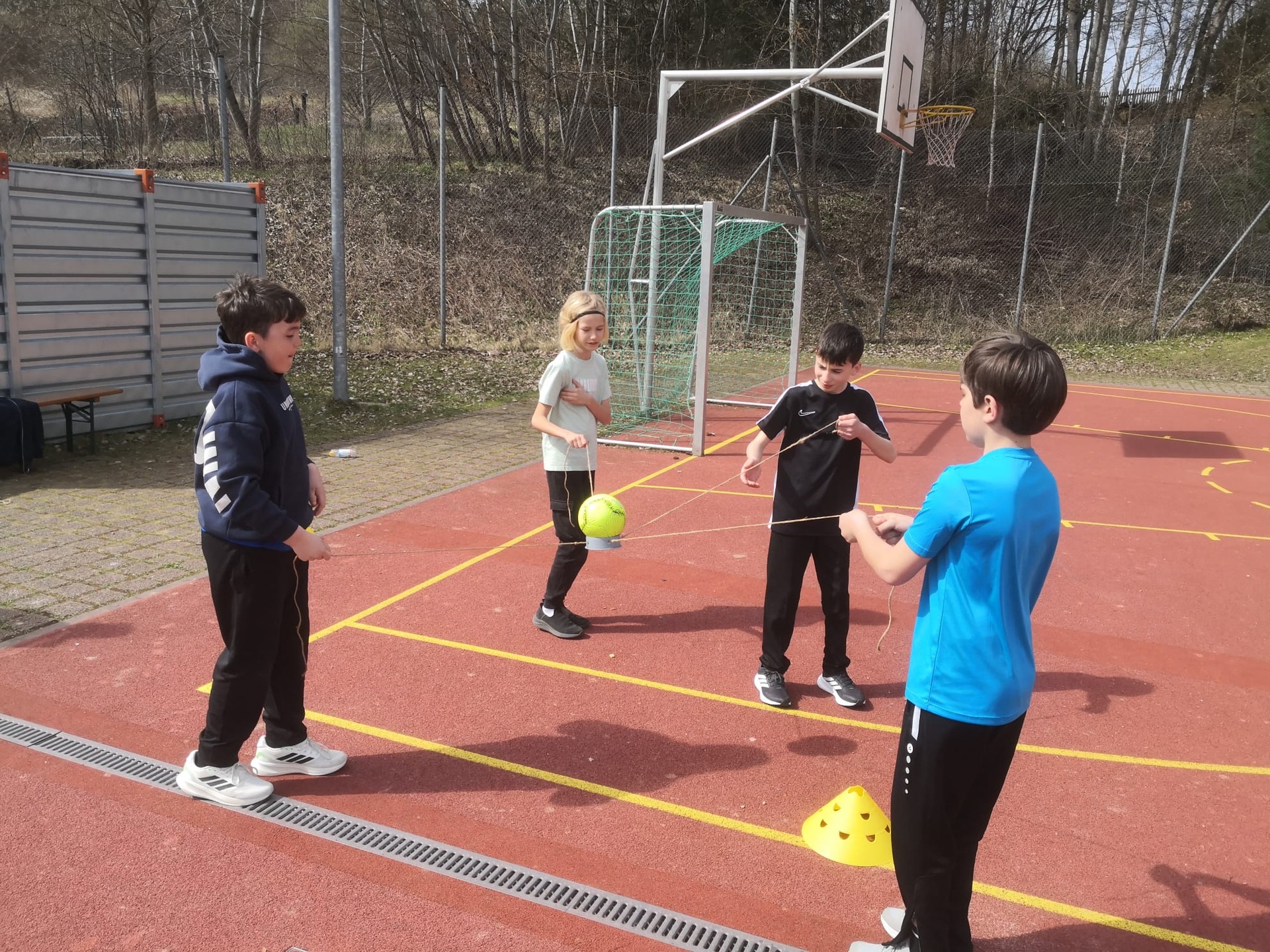 Anschwitzen und Team Challenge in Regen.