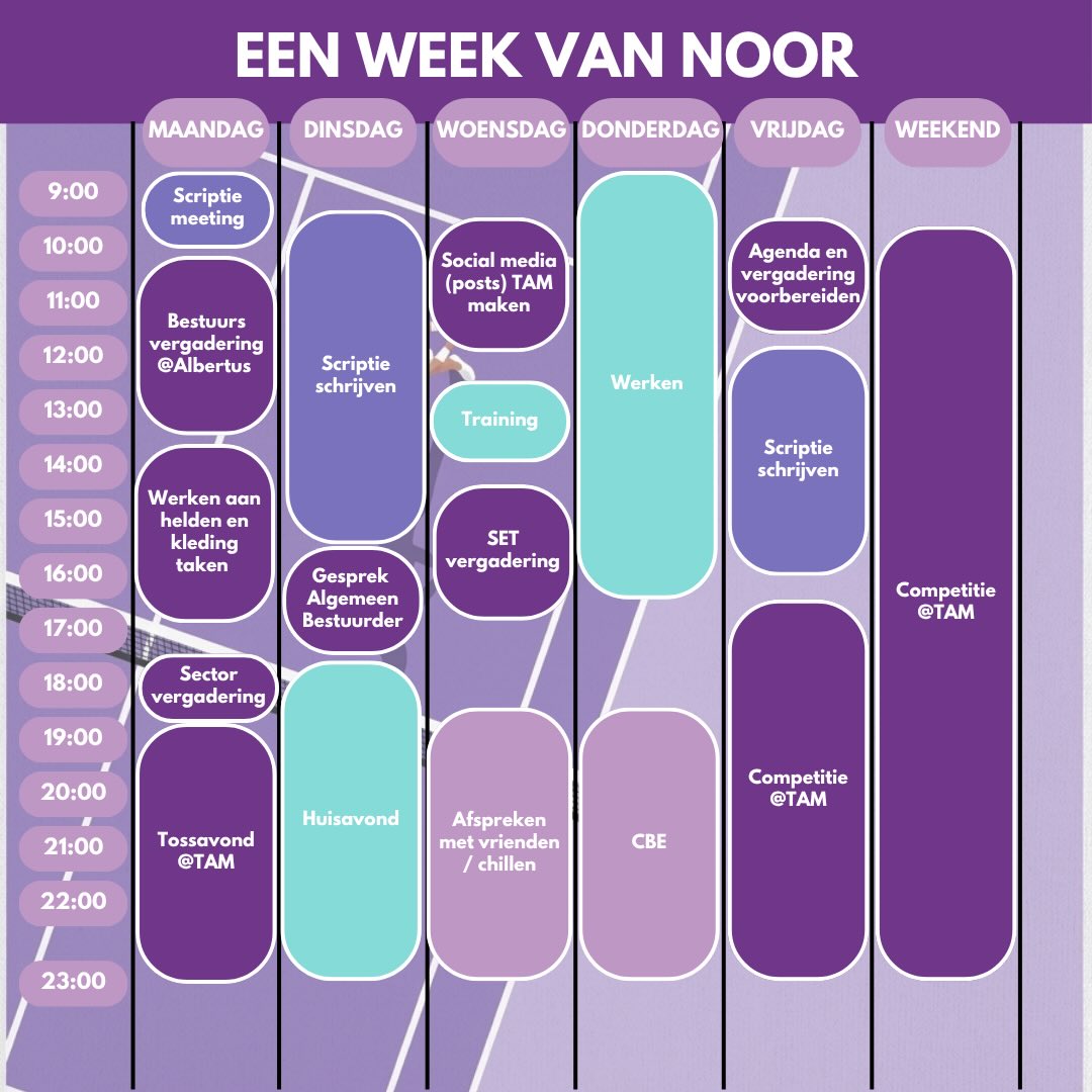 Word jij de nieuwe praeses?
Deadline 20 mei 2026
De komende tijd zullen we per functie de hoofdtaken van het TAM bestuur uitlichten.
Wil je meer weten over het praesesschap van TAM?
Schroom dan niet om contact op te nemen met Noor!
Dit kan via praeses@tam.nl of door te appen naar 06-22273187.
Ben je al helemaal overtuigd? Mail dan jouw CV + motivatie naar: sollicitatie@tam.nl