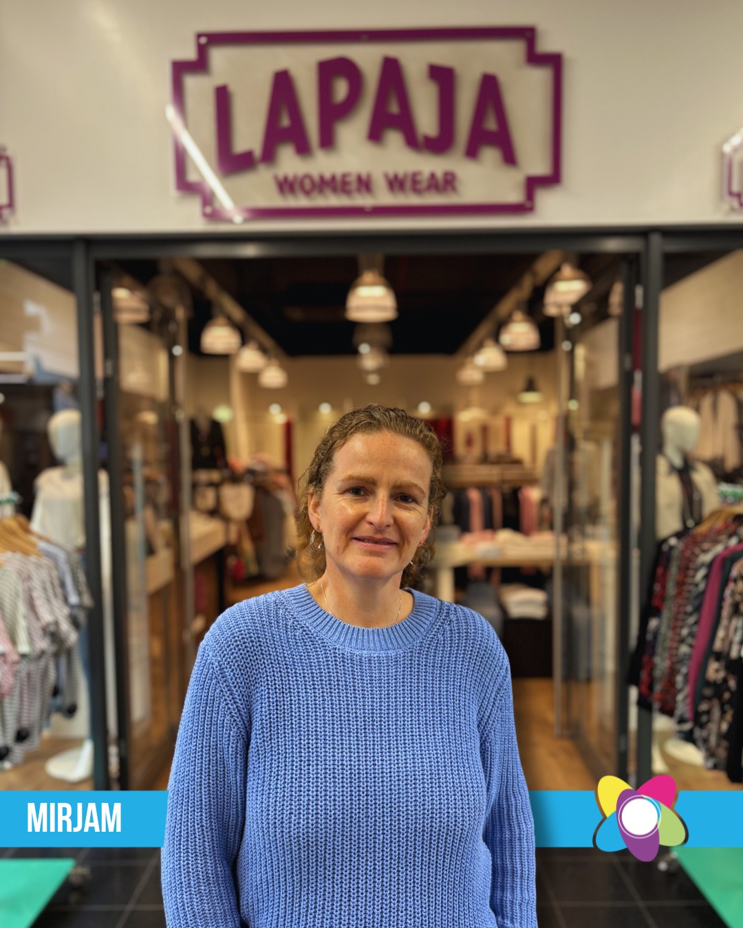 Even voorstellen 👋
Dit is Mirjam van Lapaja Women Wear in Winkelcentrum Bloemendaal.
Met oog voor mode en persoonlijke aandacht helpt zij je graag bij het vinden van een outfit waarin jij je goed voelt 💛
Loop gerust eens binnen en laat je inspireren!
#winkelcentrumbloemendaal #gouda #lapajawomenwear #ondernemersportret #shoplokaal