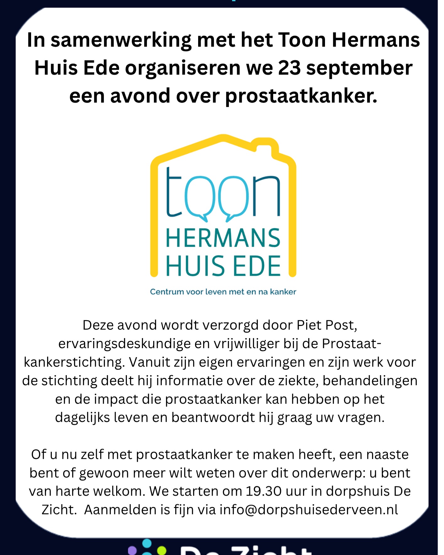Kom je ook naar de infoavond over dit actuele thema? Geef je dan op via info@dorpshuisederveen.nl of kijk op www.dorpshuisederveen.nl
