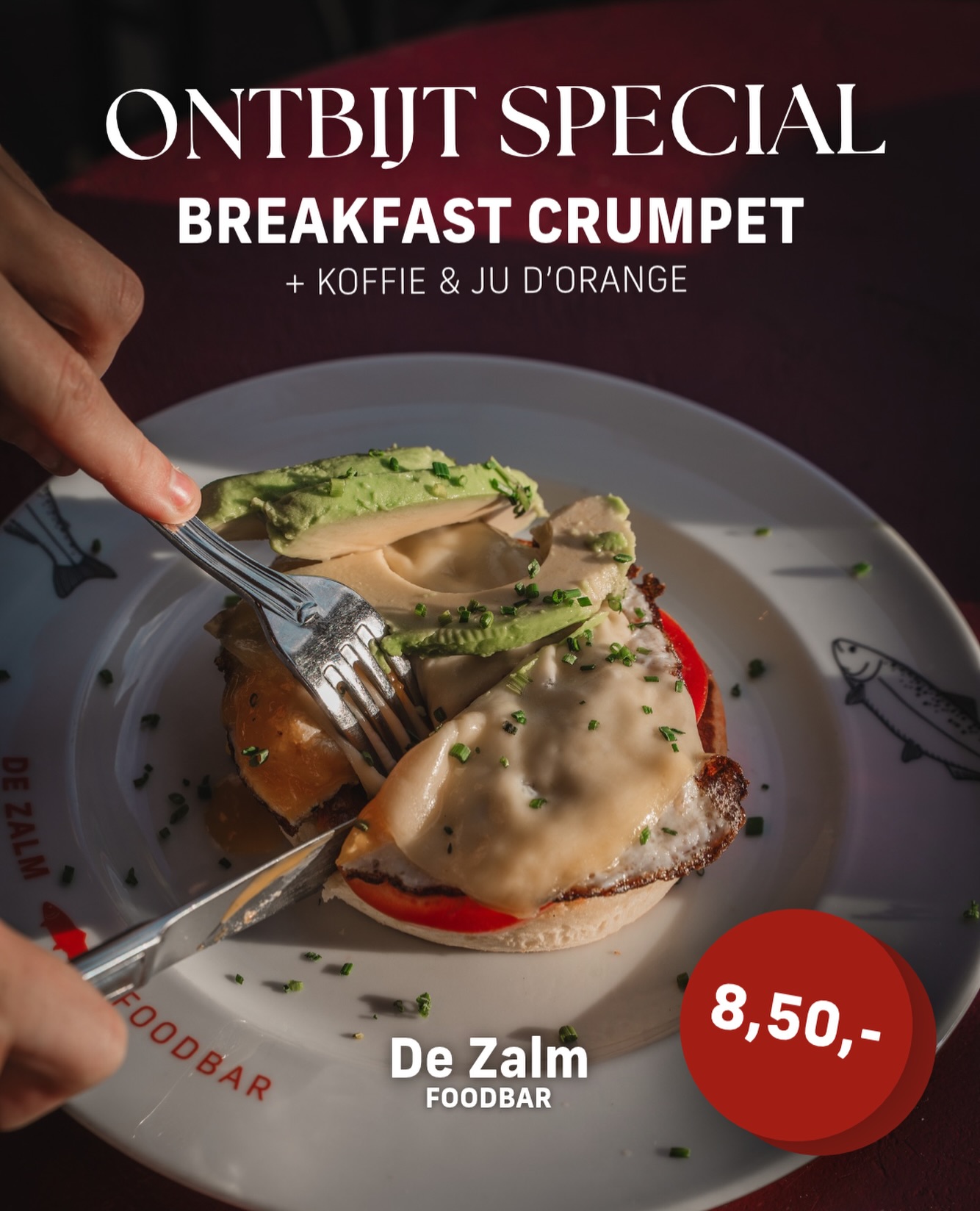 Tot 11:00 uur ’s ochtends geniet je bij De Zalm van onze Breakfast Crumpet met een kopje koffie én jus d’orange voor maar €8,50☕🍊
Een goed ontbijt hoeft dus helemaal niet duur te zijn. Kom lekker rustig wakker worden, schuif aan en begin je dag goed. 😋
Zien we jou morgenochtend? 👀
#DeZalmFoodbar #Ontbijt #BreakfastCrumpet #Goedemorgen